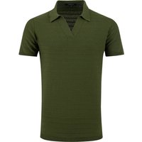 Weird Fish Tyne Trophy Neck Knitted Polo Shirt Ginko Green Size 2XL Weird Fish Tyne Trophy Neck Knitted Polo Shirt Ginko Green Size 2XL