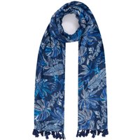 Weird Fish Marelia Printed Scarf Blue Indigo Size ONE Weird Fish Marelia Printed Scarf Blue Indigo Size ONE