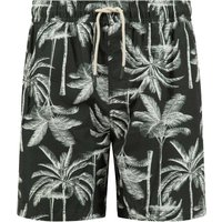 Weird Fish Orcha Printed Swim Shorts Black Size 30 Weird Fish Orcha Printed Swim Shorts Black Size 30