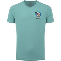 Weird Fish Codroephenia Back Print Artist T-Shirt Mineral Blue Size M Weird Fish Codroephenia Back Print Artist T-Shirt Mineral Blue Size M