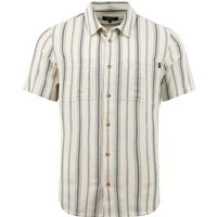 Weird Fish Madoc Woven Short Sleeve Striped Shirt Dusty White Size 2XL Weird Fish Madoc Woven Short Sleeve Striped Shirt Dusty White Size 2XL