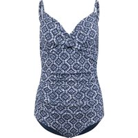 Weird Fish Penelope Printed Swimsuit Twilight Size 22