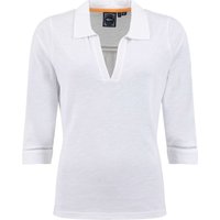 Weird Fish Annare 3/4 Sleeve Jersey Trophy Neck Top White Size 20 Weird Fish Annare 3/4 Sleeve Jersey Trophy Neck Top White Size 20