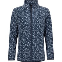 Weird Fish Rochelle Full Zip Printed Microfleece Night Blue Size 12 Weird Fish Rochelle Full Zip Printed Microfleece Night Blue Size 12