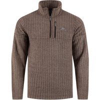 Weird Fish Longmont 1 4 Zip Stripe Grid Fleece