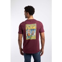 Weird Fish Barkson Farm Back Print Artist T Shirt Grape