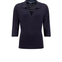 Weird Fish Annare 3 4 Sleeve Jersey Trophy Neck Top