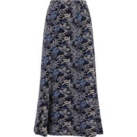Weird Fish Ares Printed Jersey Line Maxi Skirt
