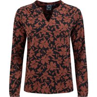 Weird Fish Brooke Printed V Neck Jersey Top
