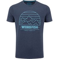 Weird Fish Off Grid Front Print Graphic T Shirt