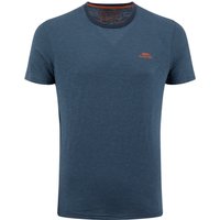 Weird Fish Newland Tonal Slub Stripe T-Shirt Navy Size S
