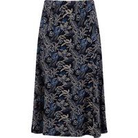 Weird Fish Romaro Printed Jersey Midi Skirt