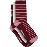 Weird Fish Parade Patterned Socks 3 Pack Grape