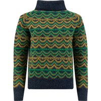 Weird Fish Dandi Patterned Roll Neck Jumper
