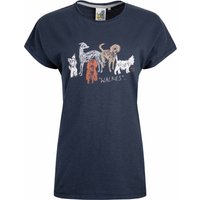 Weird Fish Walkies Front Print Graphic T-Shirt Navy Size 8 Weird Fish Walkies Front Print Graphic T-Shirt Navy Size 8