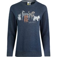 Weird Fish Chidham Graphic Crew Neck Sweatshirt Navy Size 12 Weird Fish Chidham Graphic Crew Neck Sweatshirt Navy Size 12