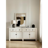 Kenay 33% Rabatt auf weißes Mairos-Sideboard aus Massivholz