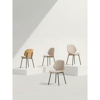 Kenay Home 4 beige Polsterstühle mit Eichenfurnier 59% Rabatt
