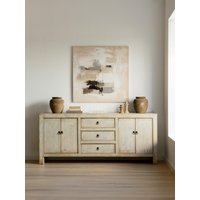Kenay 37% Rabatt auf gestreiftes Siruma-Sideboard aus Massivholz