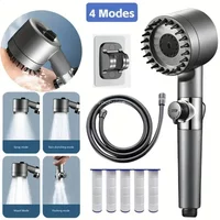 4 Setting Shower Head Filtered Water Massage Instant Stop
