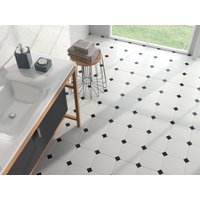 Carrelage Coloré Uni Blanc Octogonal 20x20 Eight