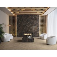 Carrelage Aspect Marbre Noir Or 120x280 Portoro