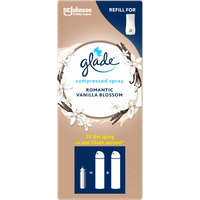 Glade Romantic Vanilla Blossom Ricarica Spray Compresso per Deodorante per Ambienti - 10 ml