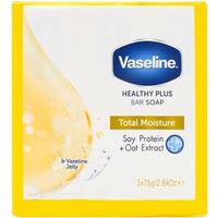 Vaseline Healthy Plus Total Moisture Sapone – 75 g (3 pezzi)