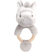 Keel Toys Keeleco Cuddle Zebra sonaglio ad anello - 14 cm