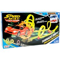 Pista da corsa Motor Max Tornado Drift con 2 auto