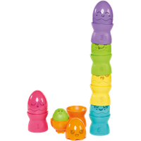 Tomy Toomies Hide & Squeak Set di uova impilabili