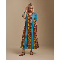 Petite Crinkle Button Down Dress Print
