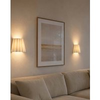 Viretta Pleated Rattan Wall Lights Pair