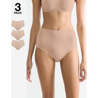 Go Daily Cotton 3 Pack Knickers Skin Tone