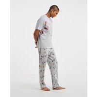Dog Print Family Pyjamas Marl