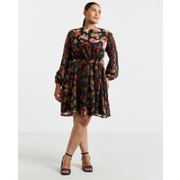 Burnout Devore Skater Dress