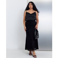 Burnout Velour Skirt