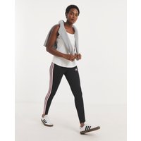 3 Stripes Leggings Black Pink 2X 24 26