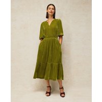 Nova Velvet Dress Green
