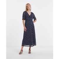 Spot Mesh Midi Dress Spot Print JD Williams