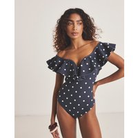 Contour Me V Wired Bardot Swimsuit Spot