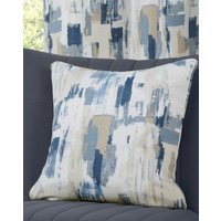 Sundour Bamford Abstract Print Filled Cushion - Cobalt Blue
