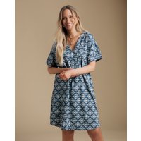 Petite Cotton Pocket Shift Dress Print