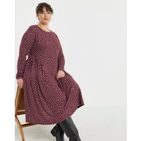 Spot Print Waist Detail Dress Spot Print