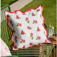 Fruits Strawberries Outdoor Cushion