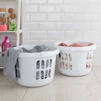 Casa Round Plastic Laundry Baskets