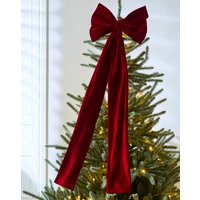 Velvet Bow Tree Topper