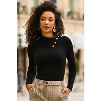 Mini Cable Envelope Collar Knit