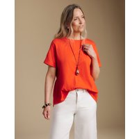 Broderie Jersey Mix T Shirt Bright