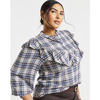 Check Frill Shirt Check